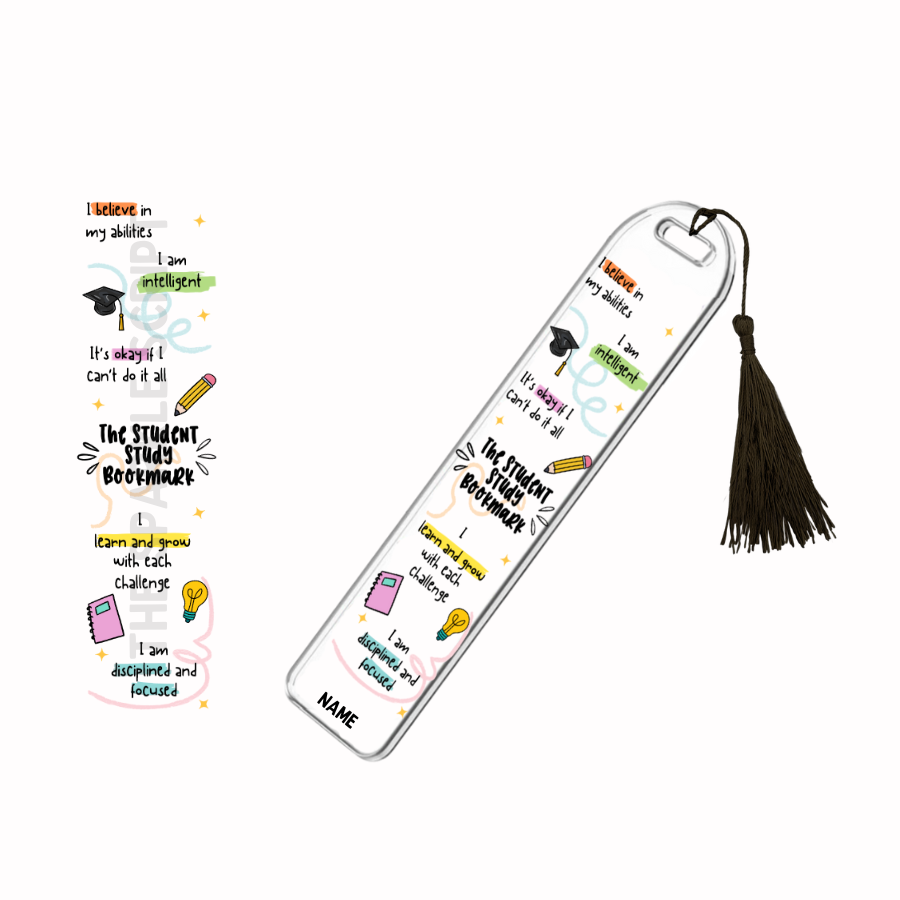 The Student Study Bookmark | Acrylic Affirmation Bookmark