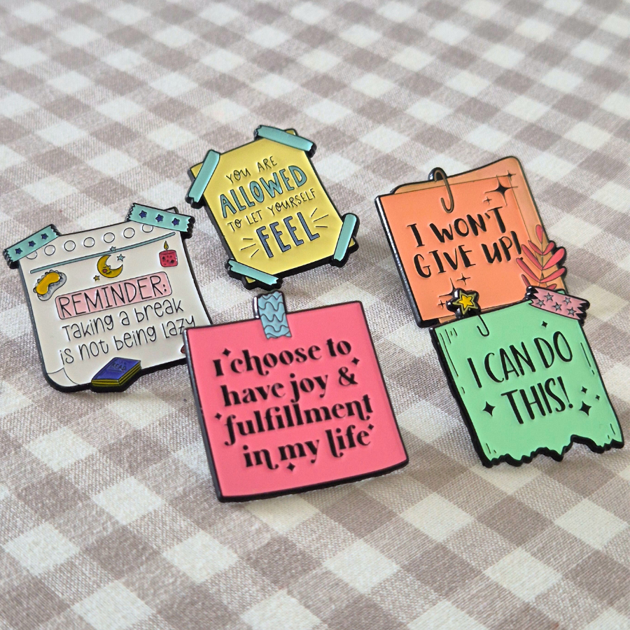 You are Allowed to Let Yourself Feel | Affirmation Enamel Pin