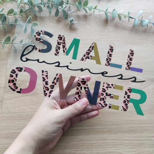 480ml/16oz UV DTF Cup Wrap | Small Business Owner