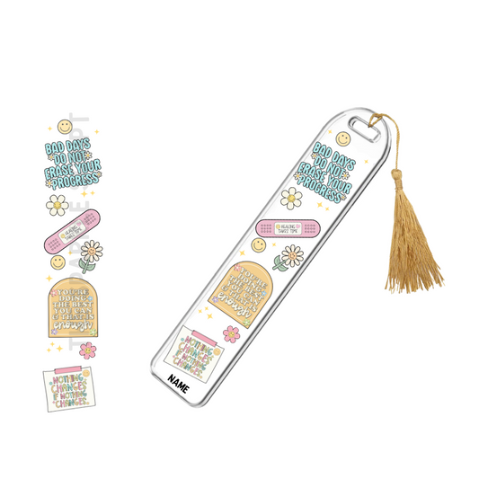 Retro Affirmation | Acrylic Affirmation Bookmark