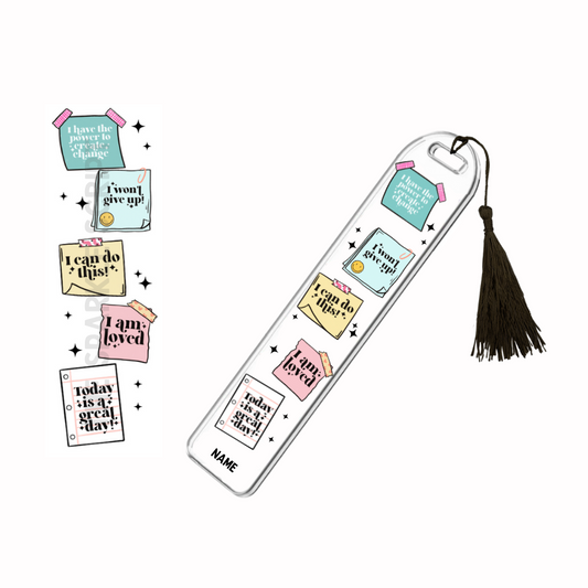 Post-its Affirmation Notes | Acrylic Affirmation Bookmark