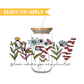 480ml/16oz UV DTF Cup Wrap | Bloom Floral