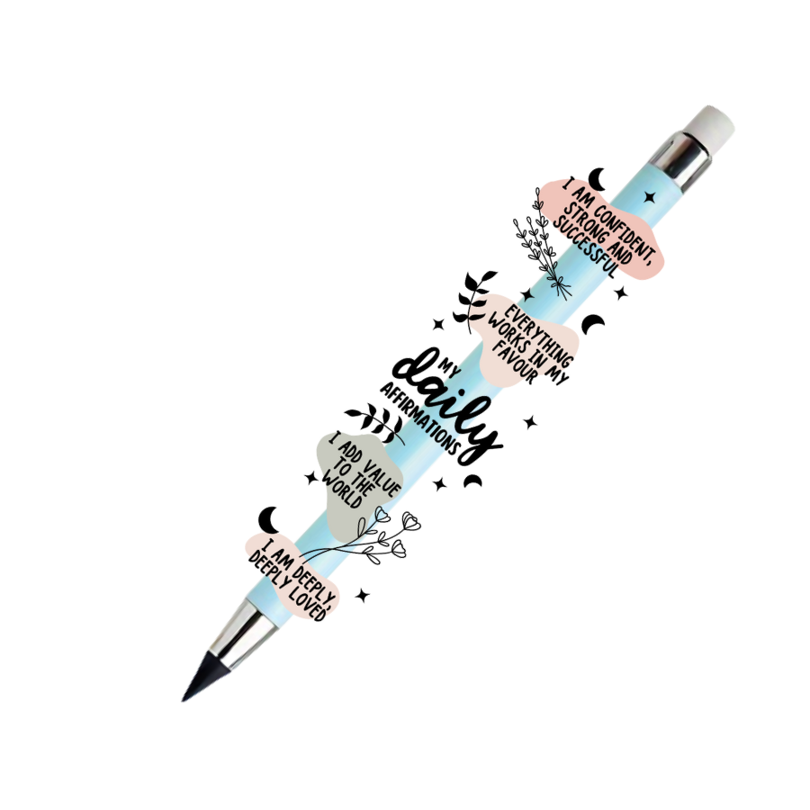 Refillable Infinity Pencil - My Daily Affirmations