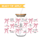 Croquette Ribbon Affirmation UV DTF Cup Wrap