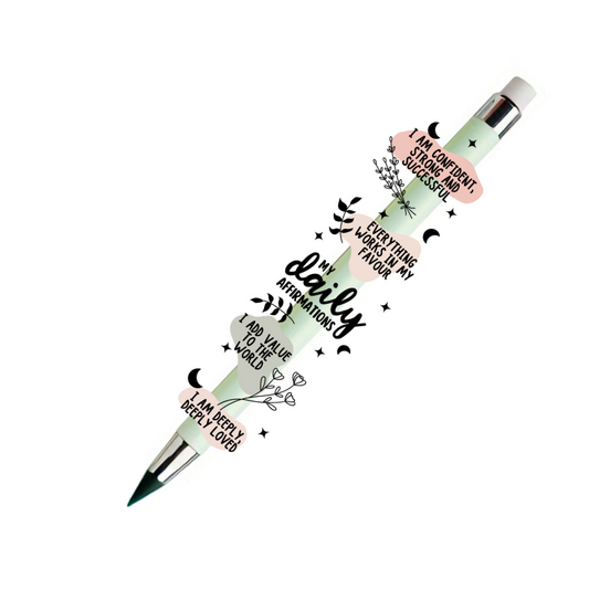 Refillable Infinity Pencil - My Daily Affirmations