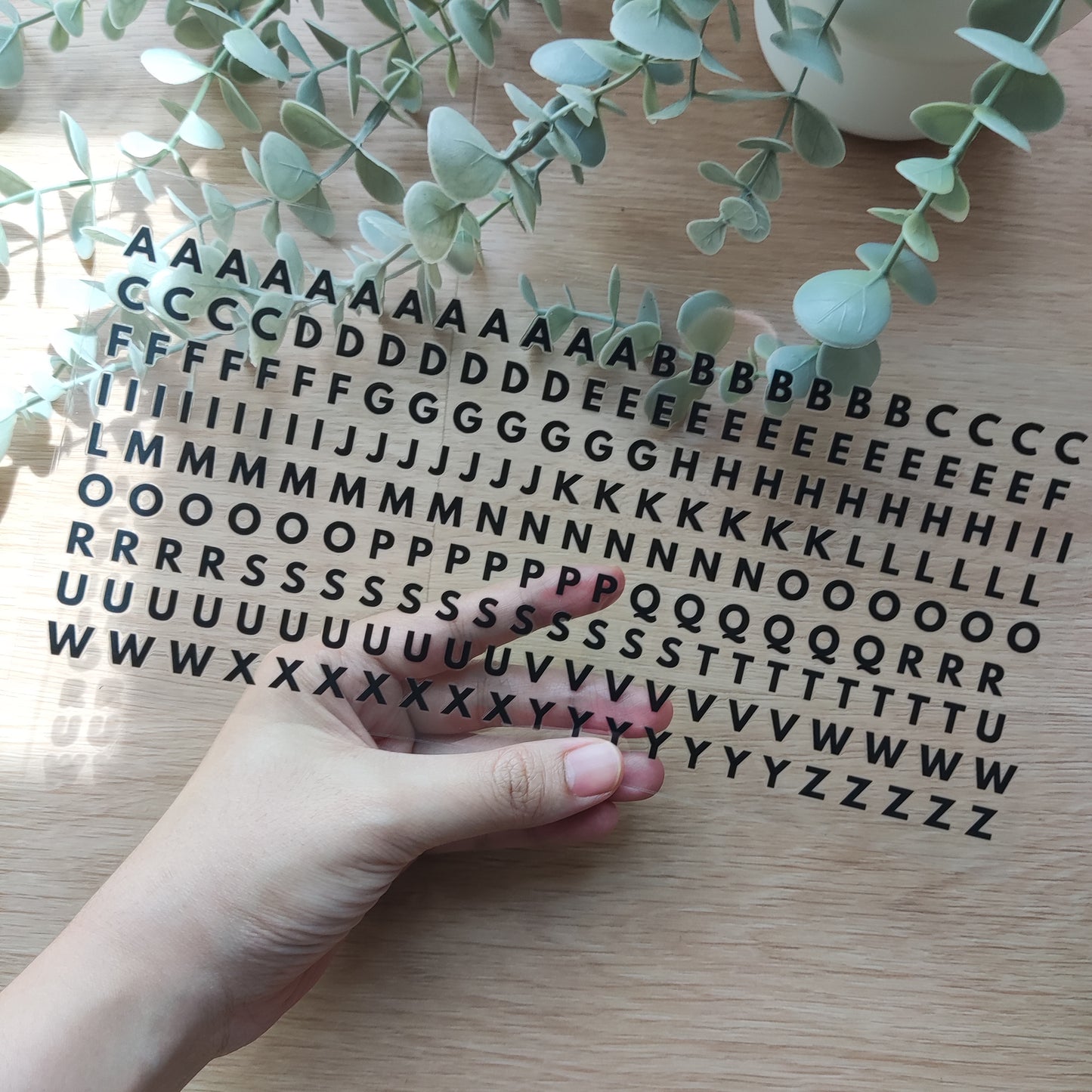 UV DTF DIY Alphabet Decal