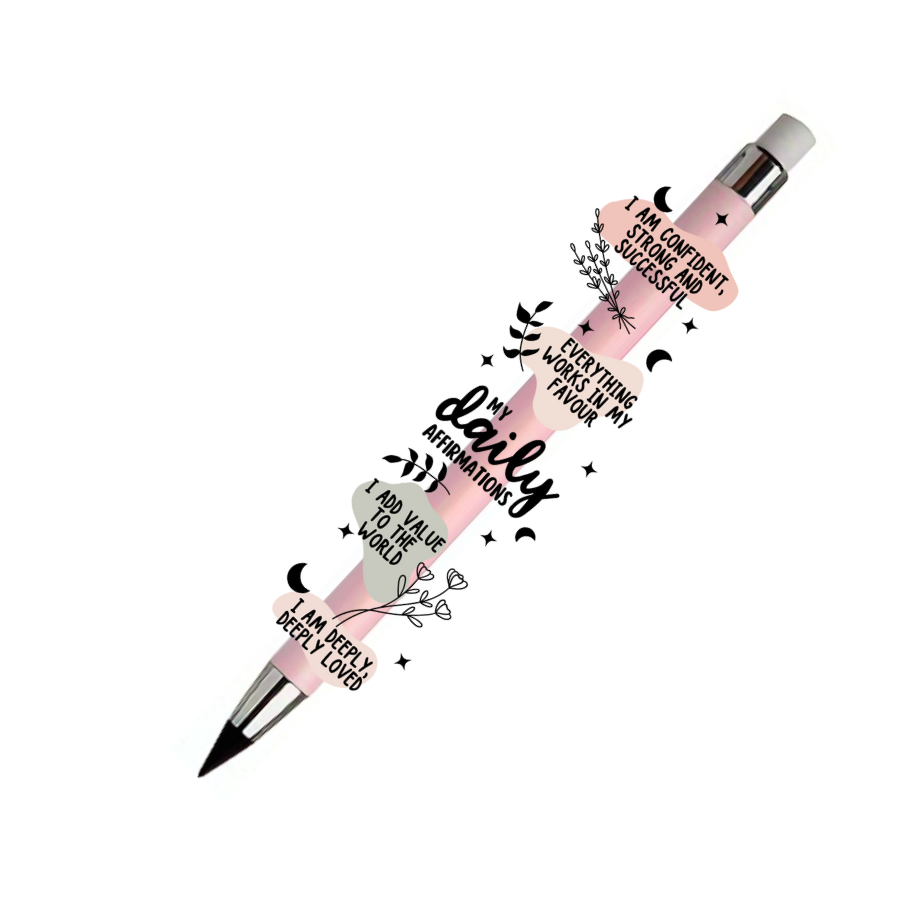 Refillable Infinity Pencil - My Daily Affirmations