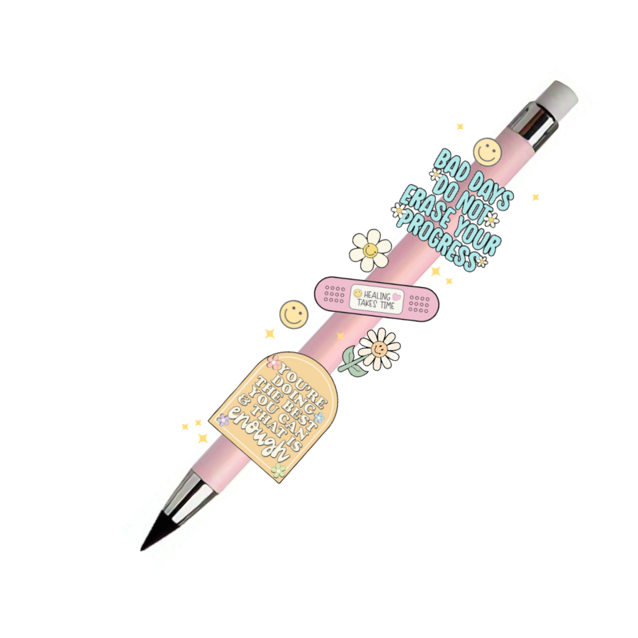 Refillable Infinity Pencil - Retro Affirmations