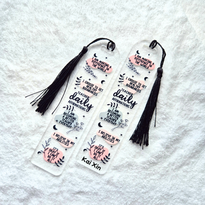 Acrylic Teacher Bookmark | Teacher Daily Affirmation