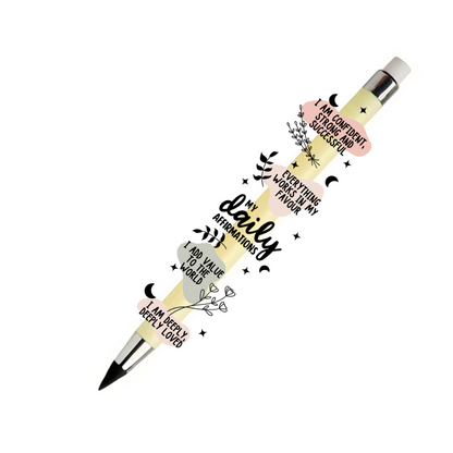 Refillable Infinity Pencil - My Daily Affirmations